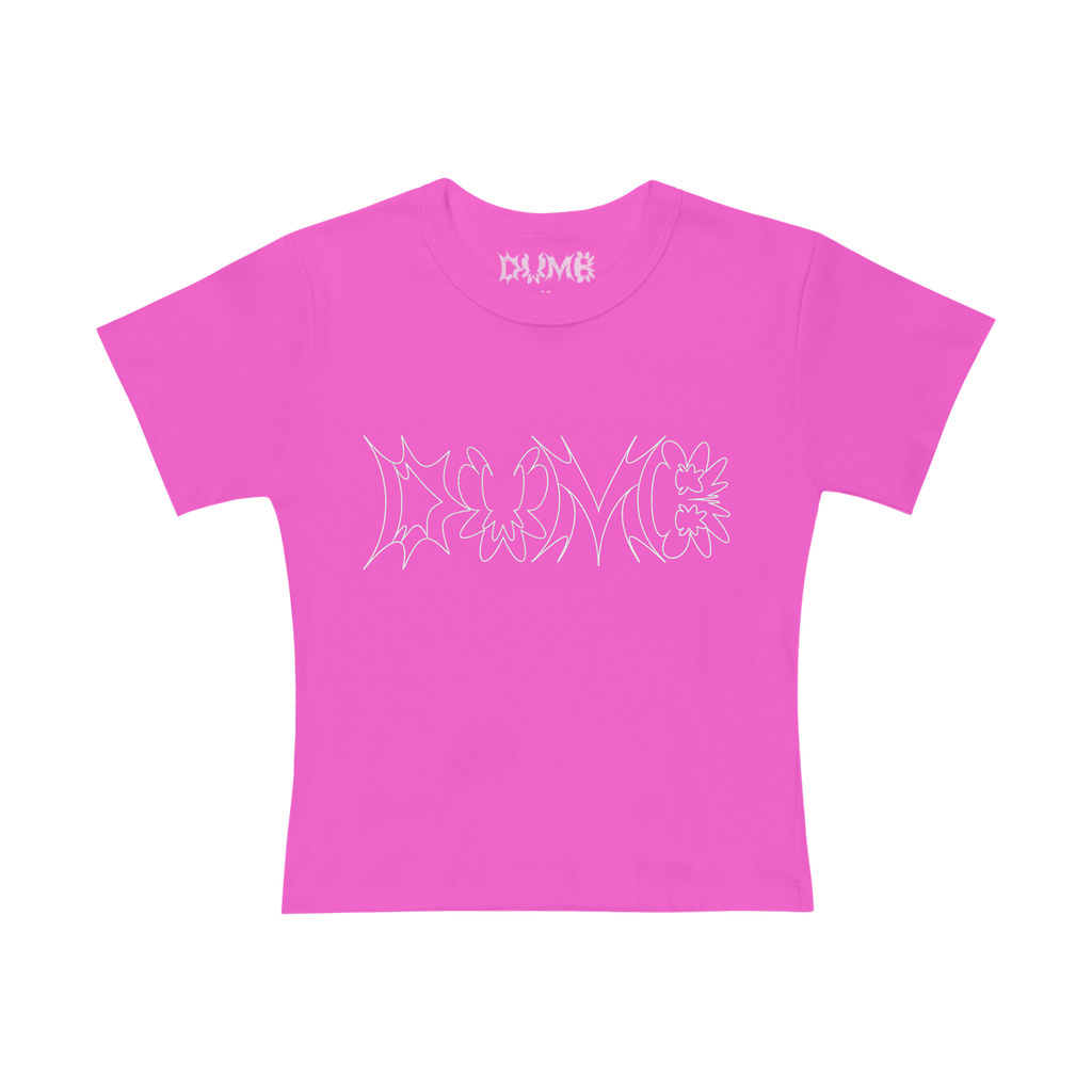 DUMB LOGO BABY TEE (PINK)
