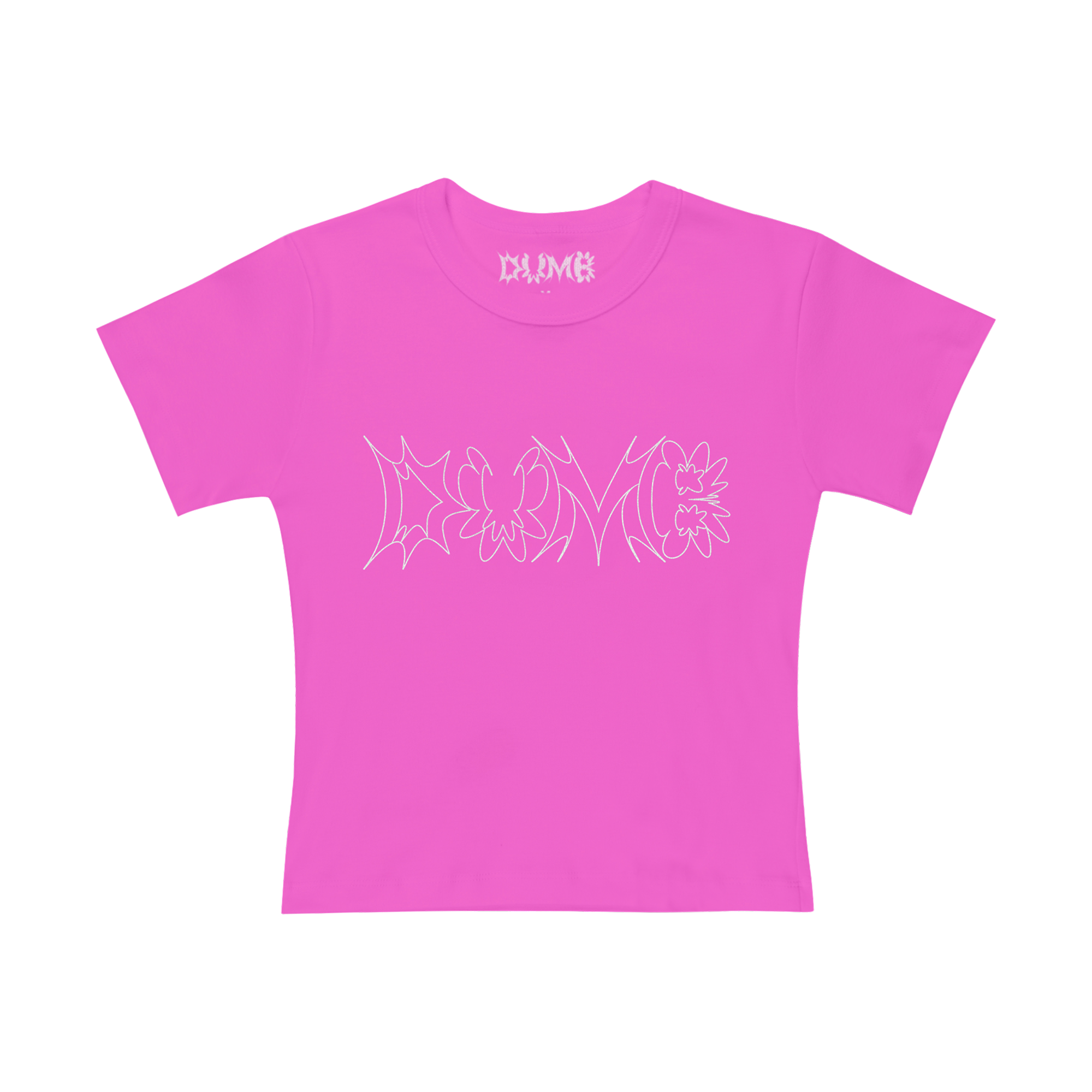 DUMB LOGO BABY TEE (PINK)